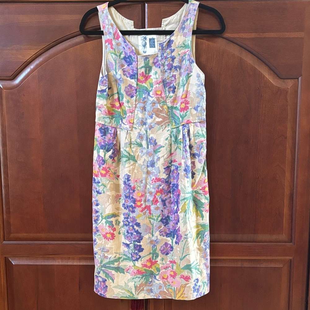 Anthropologie Edmé & Esyllte Pineapple Label Dress